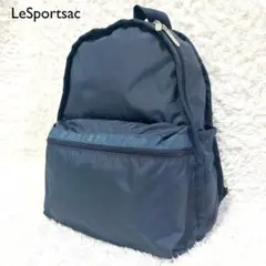 ファミリア LeSportsac レスポートサック ネイビー リュック - メルカリ