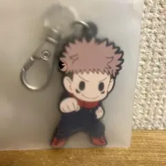 呪術廻戦　虎杖悠仁　ラバーマスコットキーホルダー