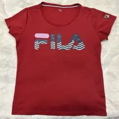FILA 赤 Mサイズ テニスウエア