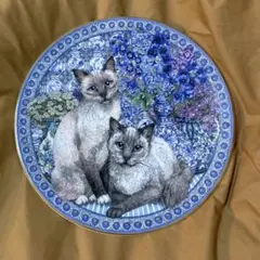 猫の絵皿　作家様　猫　壁掛け 楽天市場】絵画 額入り 壁掛け F4 千春 しあわせのねこ 複製画 1