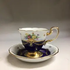 レア】大倉陶園 受注生産品 瑠璃金彩 サービスプレート プレート 飾り