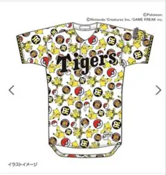 ポケモン 阪神タイガース コラボ Tシャツ 黒 S ブラック エレキット