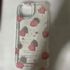 iPhone14用　苺　ラメ　かわいい　地雷系　量産型　ロリータ　美味しそう