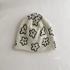 【最終値下げ】花柄ニット帽