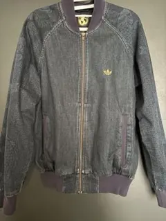 00s adidas パンチング レザートラックジャケット レザージャケット