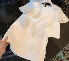 セットワンピースツイード素材