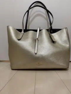 【COACH】ゴールド レザー マーケットトート