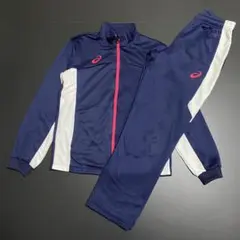 極美品 asics ジャージ セットアップ ドライ 速乾 春夏 レディース M