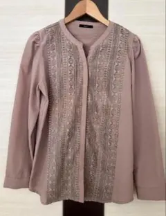 美品　URBAN RESEARCH ROSSO センターレースブラウス　フリー