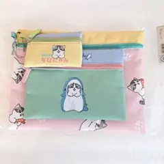 新品 スタディオクリップ 水森亜土コラボ メッシュポーチ Lサイズ