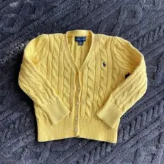 Ralph Lauren イエローカーディガン 4/4T