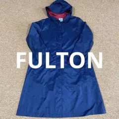 フルトン FULTON トレンチ バイカラー レインコート M-L ネイビー　赤のサムネイル