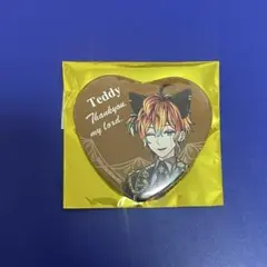 テディ あくねこ 悪魔執事と黒い猫 ナンジャタウン ハート缶バッジ ハート缶