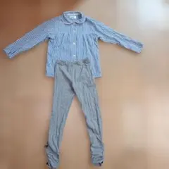 ストライプ 長袖　パジャマセット 　130cm 女の子