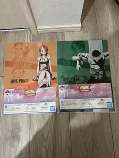 【最終価格】ONE PIECE クリアファイル 2枚セット　ステッカーつき