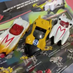 マッハGO!GO!GO! ミニチュアカー3体セット　スピードレーサー　カタログ付