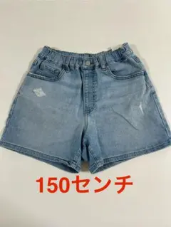 美品‼️150センチ デニムショートパンツ　ユニクロ　女の子