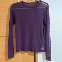 ボンジュールサガン　シアートップス　パープルのサムネイル