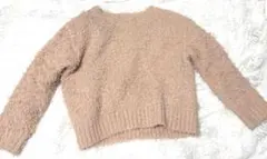 GU もこもこ ニット セーター ピンク Mサイズ 長袖　　春