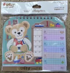 【おまけ付き②】ダッフィー＆フレンズ　2026年卓上カレンダーふせん付き