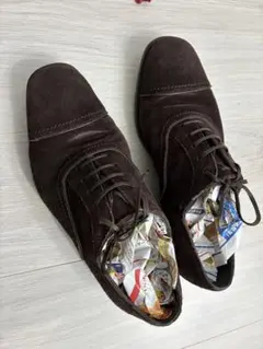 クリスマスキャンペーン12/19まで！フェラガモ　ダークブラウン スエード 靴