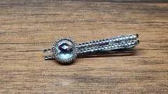 ちょっとしたプレゼントに！一点モノ‼スワロフスキーデコ装飾★ネクタイピン