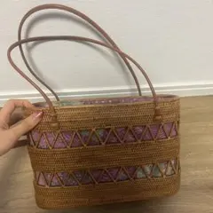 美品 アタ かごバッグ※9月末まで