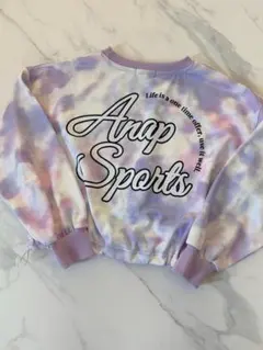 ANAP sportsタイダイ柄 クロップド　ショート丈　トレーナー