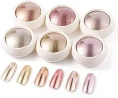 ６色ミラーパウダーセット　ジェルネイル用　手芸用　カラーミラー　クロムパウダー