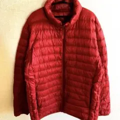 赤　ダウンジャケット　ユニクロ　ライトL メンズ　ウルトラライト080220