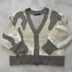 Lugnoncure カモフラージュ柄カーディガン