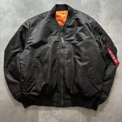 ALPHA INDUSTRIES MA-1 フライトジャケット ブラック XLのサムネイル