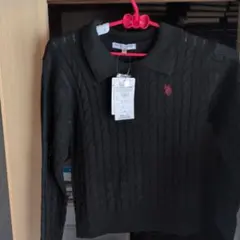 U.S. POLO ASSN. ブラックポロシャツ L