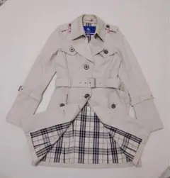 バーバリー ブルーレーベル ショート トレンチコート ベルト ノバ