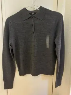 UNIQLO メリノポロセーター　グレー　Sサイズ