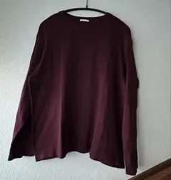 GU ソフトコットンクルーネックT えんじ色Mサイズ　　色むら無しです
