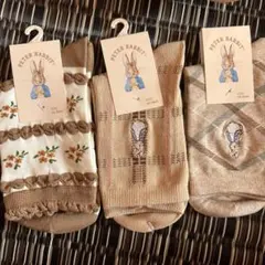 Peter Rabbit ソックス 3足セット靴下22-24cmのサムネイル