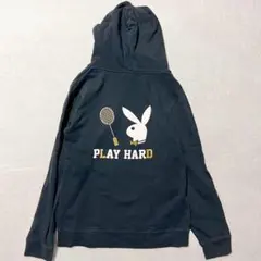 【ジェラン】プルパーカー（M）フーディ バックロゴ 英字 長袖 バドミントンのサムネイル