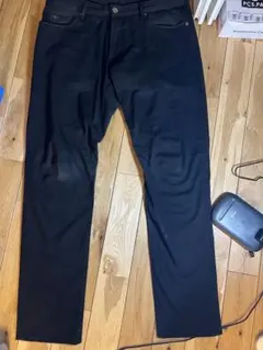 【極美品/2024年製】現行 エンポリオアルマーニ 黒デニム W34 ストレッチ