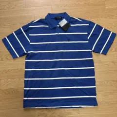 s*3様 00s プレイボーイ ポロシャツ 青 L メンズ ボーダー デッドストのサムネイル