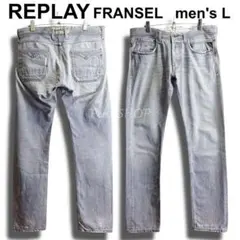 リプレイ　FRANSEL　W88cm　スリムフィットデニム　グレー　メンズのサムネイル