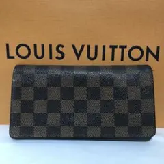 ルイ ヴィトン 長財布 ダミエ ポルト バルール カルトクレディ N61823