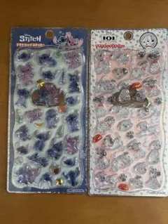 【正規品】プチドロップステッカー スティッチ 101匹わんちゃん