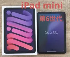 iPad mini第6世代　美品　64GB Wi-Fi パープル　動作◯　箱あり