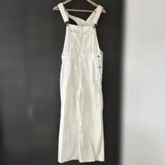 GU レディース　オーバーオール　ホワイト　白　Mサイズ