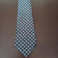 Salvatore Ferragamo 花柄 ネクタイ ネイビー