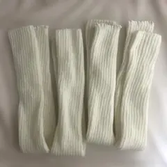 2つセット　レッグウォーマー ホワイト ルーズソックス　白　ニットのサムネイル