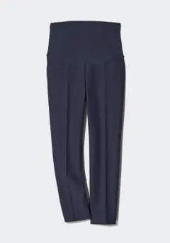 ユニクロ スマートアンクルマタニティパンツ ネイビー