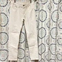 コーデュロイ スキニー　パンツ　オフホワイト　スリム　42 ストレッチ