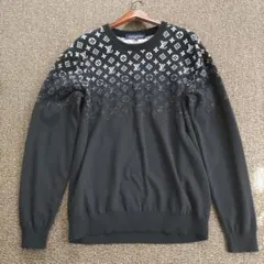LOUIS VUITTON　XL グラデーション　ニットセーター ブラック